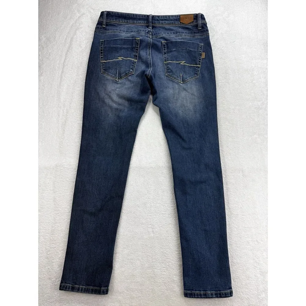 Negho Italian Jeans 36 Straight Leg Mid Rise‎ Actual (33Wx31L) Blue Denim